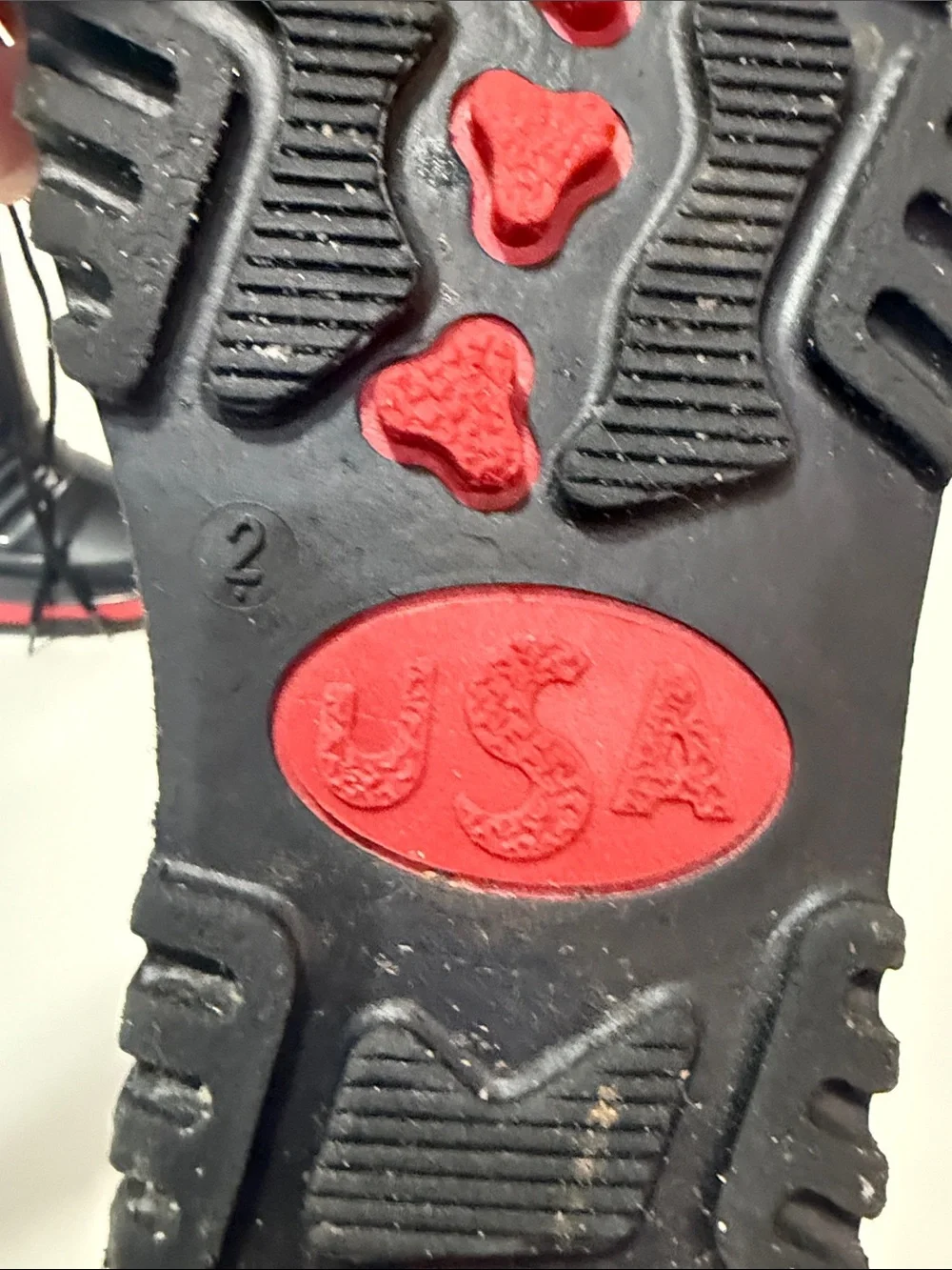 Kids USA Red and Black Rain Boots